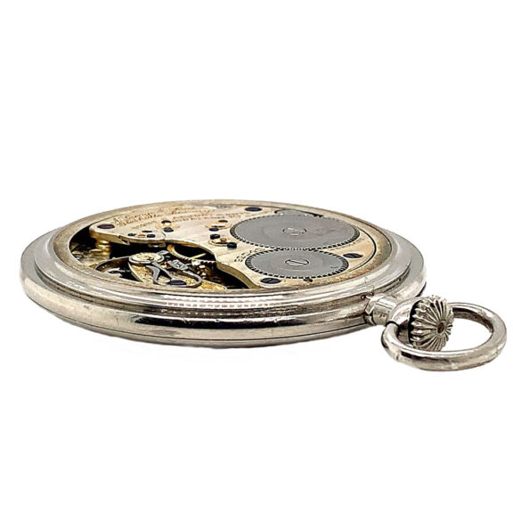 Rare flat German platinum open faced pocket watch Circa 1936 Rare flat German platinum open faced pocket watch Circa 1936