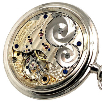 Rare flat German platinum open faced pocket watch Circa 1936