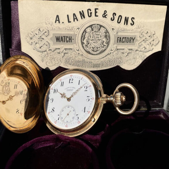 German gold Ankerchronometer in quality 1A Circa 1890 German gold Ankerchronometer in quality 1A Circa 1890