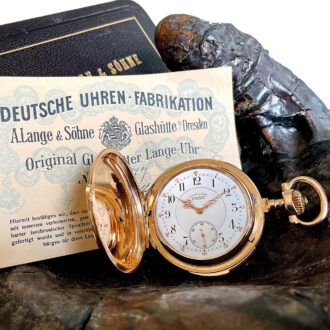Heavy German Glashütte minute repeating pocket watch Circa 1894