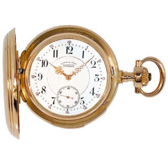 Heavy German Glashütte minute repeating pocket watch Circa 1894
