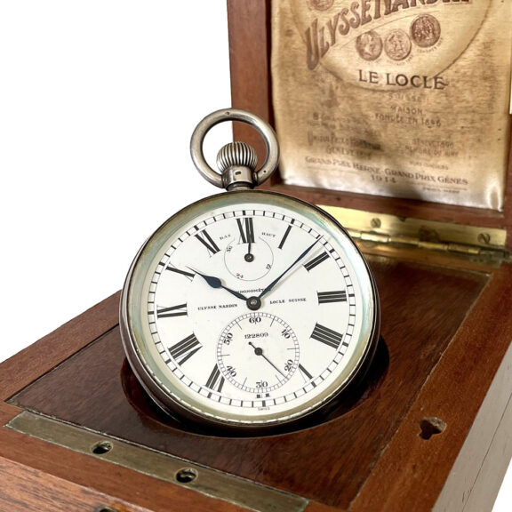 Swiss deck watch with power reserve indication Circa 1950 Swiss deck watch with power reserve indication Circa 1950