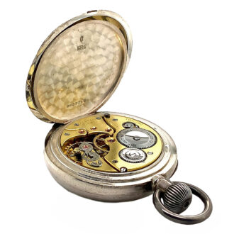 Heavy Swiss silver anchor chronometer watch Circa 1910 Heavy Swiss silver anchor chronometer watch Circa 1910