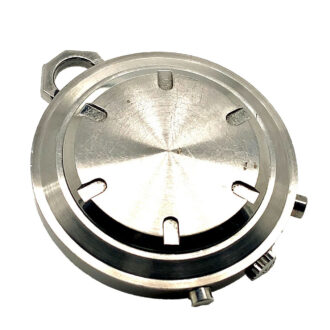 Swiss stainless steel pocket watch with chronograph Circa 1966 Swiss stainless steel pocket watch with chronograph Circa 1966