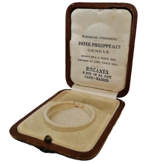Flat Swiss pocket watch in a platinum sapphire-set case Circa 1926