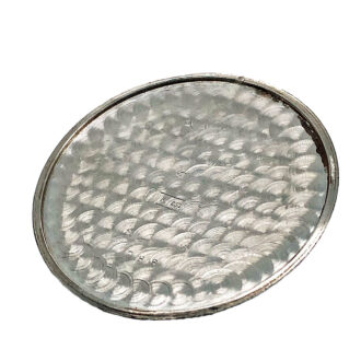 Flat Swiss pocket watch in a platinum sapphire-set case Circa 1926