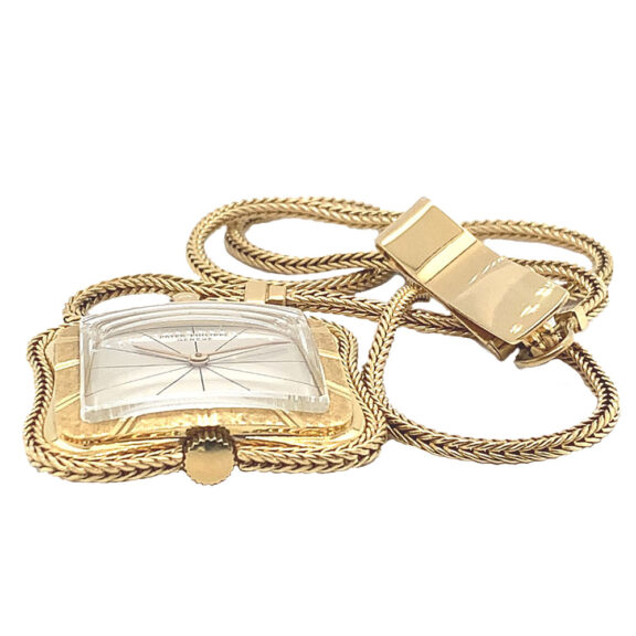 Extremely rare Swiss golf square pocket watch with chain Circa 1962 Extremely rare Swiss golf square pocket watch with chain Circa 1962