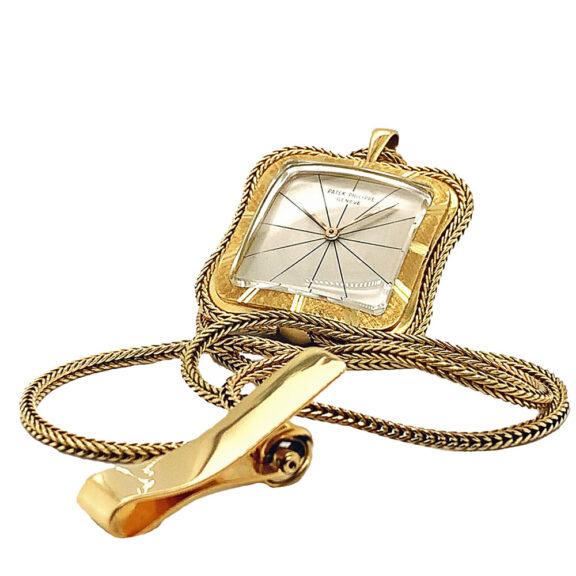 Extremely rare Swiss golf square pocket watch with chain Circa 1962 Extremely rare Swiss golf square pocket watch with chain Circa 1962