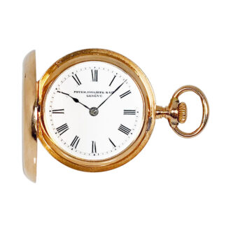 Small Swiss gold lady's hunting cased pocket watch Circa 1898