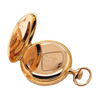 Small Swiss gold lady's hunting cased pocket watch Circa 1898