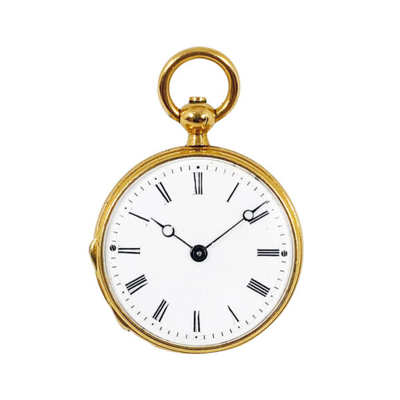Extremely rare Swiss gold miniature pocket watch Circa 1854 Extremely rare Swiss gold miniature pocket watch Circa 1854