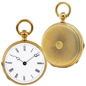 Extremely rare Swiss gold miniature pocket watch Circa 1854