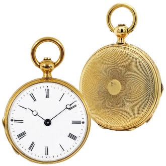 Extremely rare Swiss gold miniature pocket watch Circa 1854