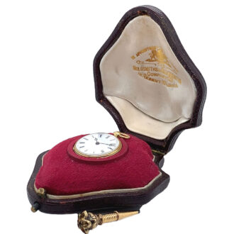 Extremely rare Swiss gold miniature pocket watch Circa 1854