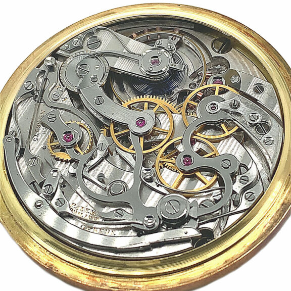 Swiss 18K gold doctor’s chronograph pocket watch Circa 1905 Swiss 18K gold doctor’s chronograph pocket watch Circa 1905