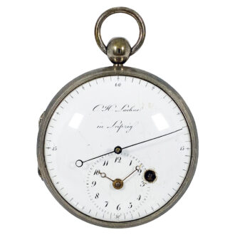 Rare German watch with regulator dial and centre seconds Circa 1800