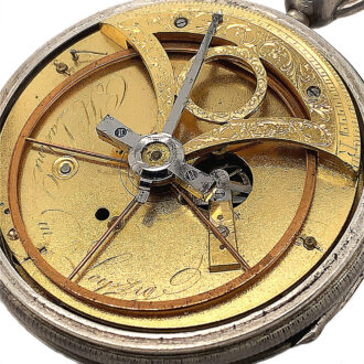 Rare German watch with regulator dial and centre seconds Circa 1800 Rare German watch with regulator dial and centre seconds Circa 1800