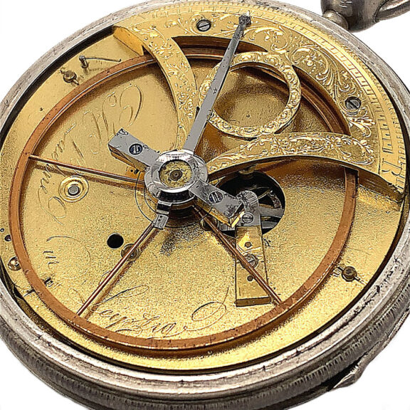 Rare German watch with regulator dial and centre seconds Circa 1800 Rare German watch with regulator dial and centre seconds Circa 1800
