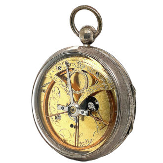 Rare German watch with regulator dial and centre seconds Circa 1800 Rare German watch with regulator dial and centre seconds Circa 1800