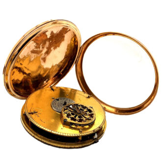 English watch with full calendar and centre seconds Circa 1800