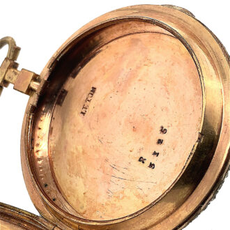 French gemstone set enamel watch with date display Circa 1800