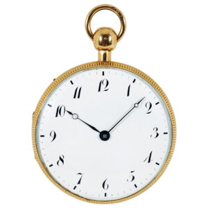 Swiss gold musical and quarter repeating pocket watch Circa 1840