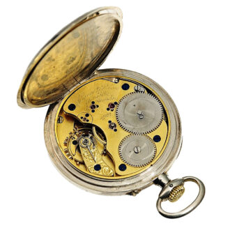 German silver open faced lever pocket watch Circa 1884 German silver open faced lever pocket watch Circa 1884