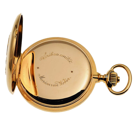 German half hunting cased pocket watch in quality 1A Circa 1896 German half hunting cased pocket watch in quality 1A Circa 1896