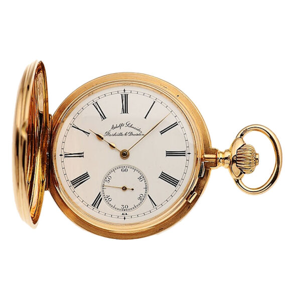 German half hunting cased pocket watch in quality 1A Circa 1887 German half hunting cased pocket watch in quality 1A Circa 1887