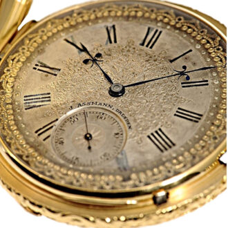 German rare splendour Glashütte pocket watch in quality 1A Circa 1880