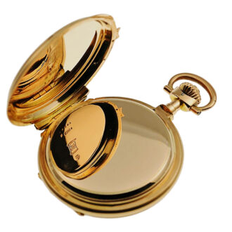 Heavy German gold chronograph watch with register Circa 1905