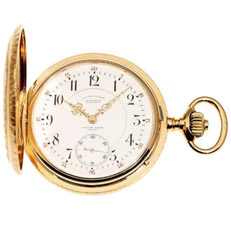 German extremely rare hunter pocket watch in quality 1A Circa 1897