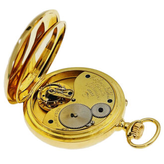 German pocket watch with 52.5 minute carousel regulator Circa 1905