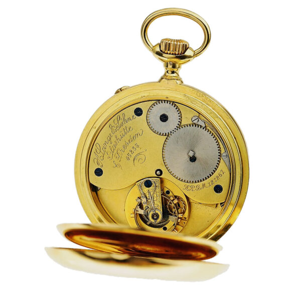 German pocket watch with 52.5 minute carousel regulator Circa 1905 German pocket watch with 52.5 minute carousel regulator Circa 1905