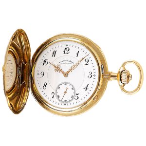 German fine 18k gold Glashütte pocket watch Circa 1909