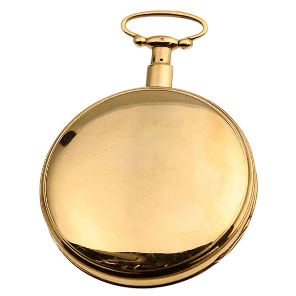French gold quarter repeating verge Jacquemart Circa 1820 French gold quarter repeating verge Jacquemart Circa 1820
