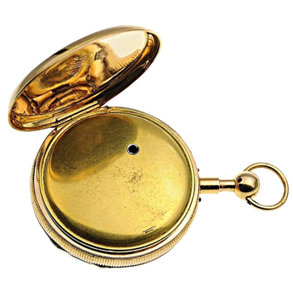 French 18k gold quarter repeating automaton watch Circa 1810 French 18k gold quarter repeating automaton watch Circa 1810