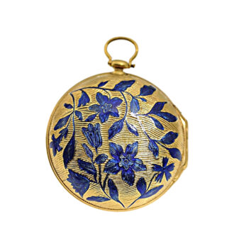 English gold watch with two corresponding chatelaines Circa 1737