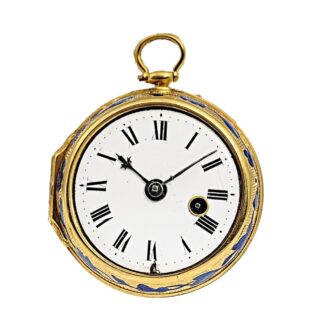 English gold watch with two corresponding chatelaines Circa 1737