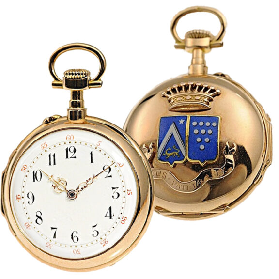 French miniature lady's pendant watch with chatelaine Circa 1870