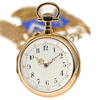 French miniature lady's pendant watch with chatelaine Circa 1870