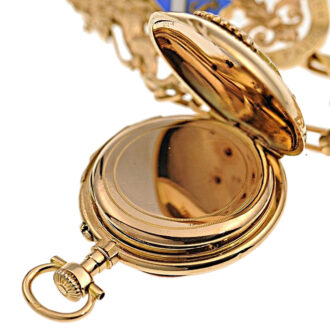 French miniature lady's pendant watch with chatelaine Circa 1870
