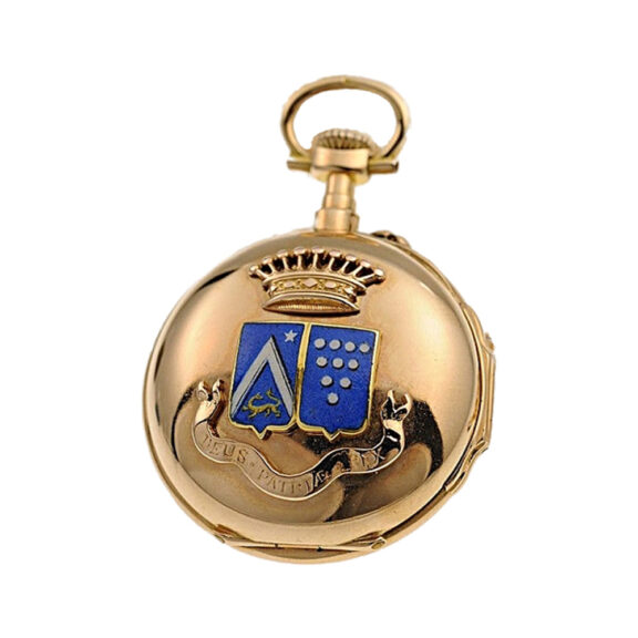 French miniature lady's pendant watch with chatelaine Circa 1870 French miniature lady's pendant watch with chatelaine Circa 1870