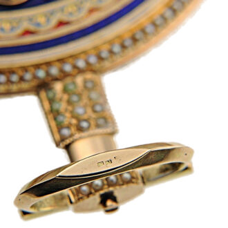 English gold enamel pocket watch of museum quality Circa 1790