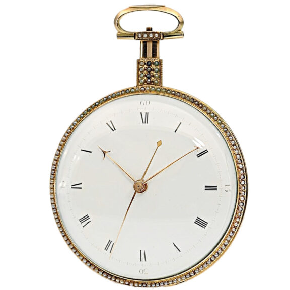 English gold enamel pocket watch of museum quality Circa 1790 English gold enamel pocket watch of museum quality Circa 1790