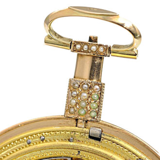 English gold enamel pocket watch of museum quality Circa 1790