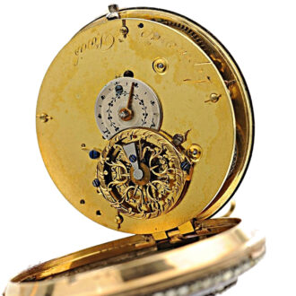 French gold, enamel and paste stone-set verge watch Circa 1770 French gold, enamel and paste stone-set verge watch Circa 1770
