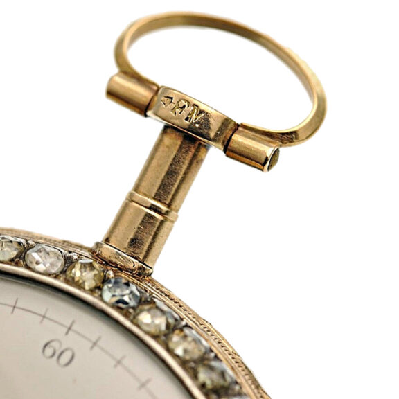 French gold, enamel and paste stone-set verge watch Circa 1770 French gold, enamel and paste stone-set verge watch Circa 1770
