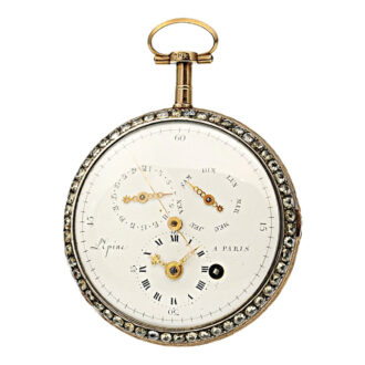 French gold, enamel and paste stone-set verge watch Circa 1770 French gold, enamel and paste stone-set verge watch Circa 1770