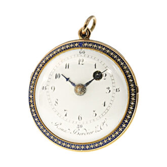 Swiss watch with visible paste stone-set balance Circa 1800 Swiss watch with visible paste stone-set balance Circa 1800